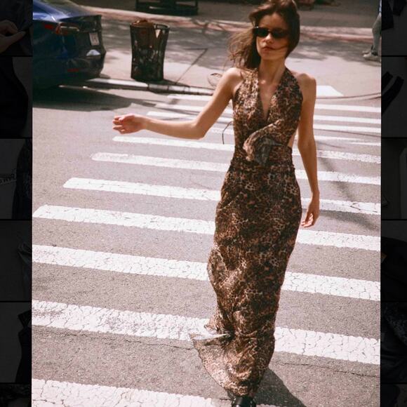 Peppermayo Elysia Maxi Dress Leopard - Picture 3 of 6